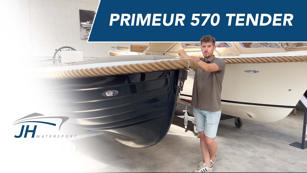 Uitleg en varen met de Primeur 570 tender diesel met een 27pk Vetus.