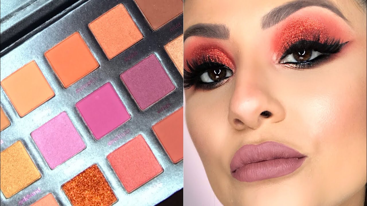 MAKE COM PALETA DE U$ 4,97 do ALIEXPRESS - RÉPLICA HUDA BEAUTY