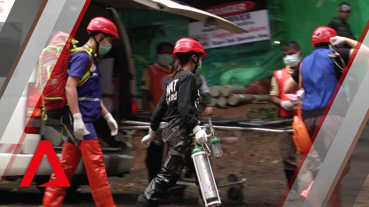 Thai cave rescue: Taking the first four boys to safety