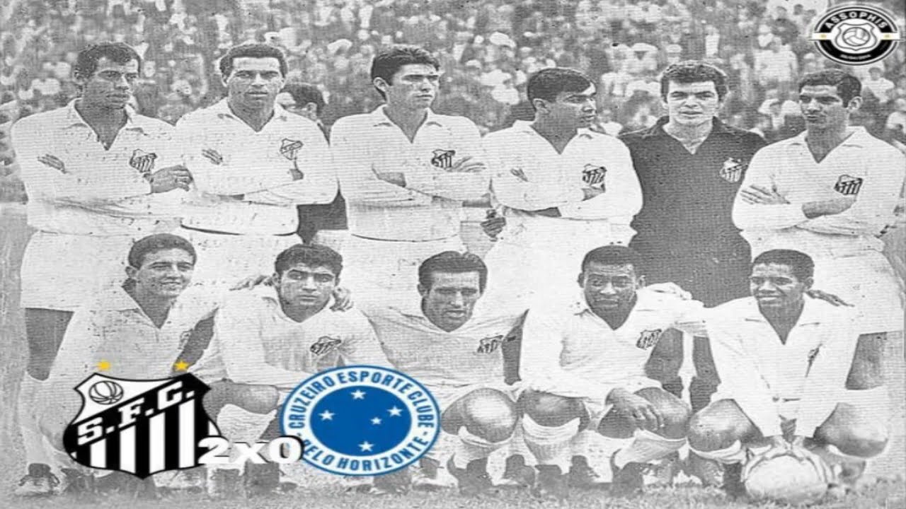 Santos 2 x 0 Cruzeiro - 13/10/1968 - Embate entre os dois maiores times do Brasileiro