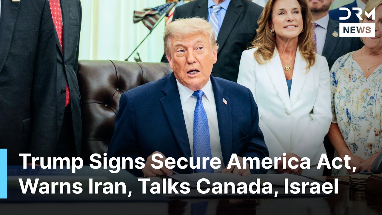 FULL: Trump Signs Secure America Act, Warns Iran, Talks Turkey&ndash;Israel, Canada Trade, Inflation |AC1N