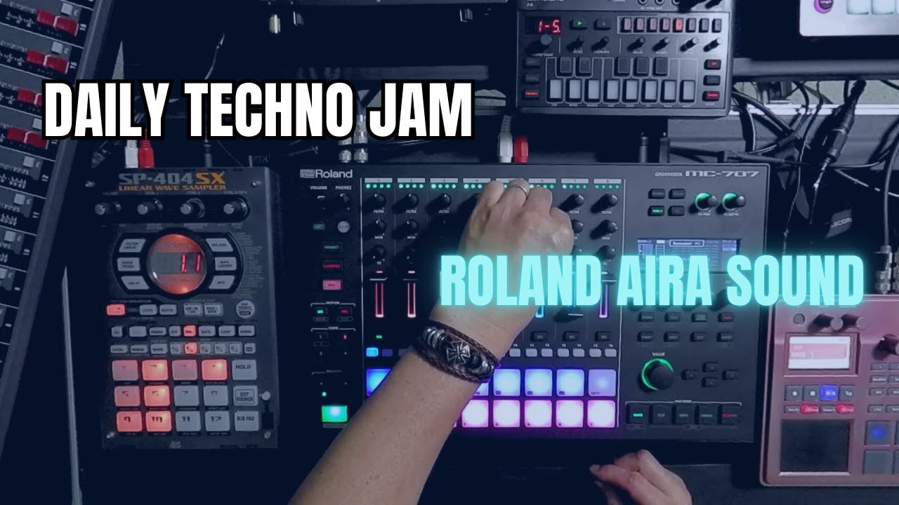 MC-707, J-6, SP-404SX - Making techno with Roland AIRA sounds - DAILY TECHNO JAM Sep.27,2024