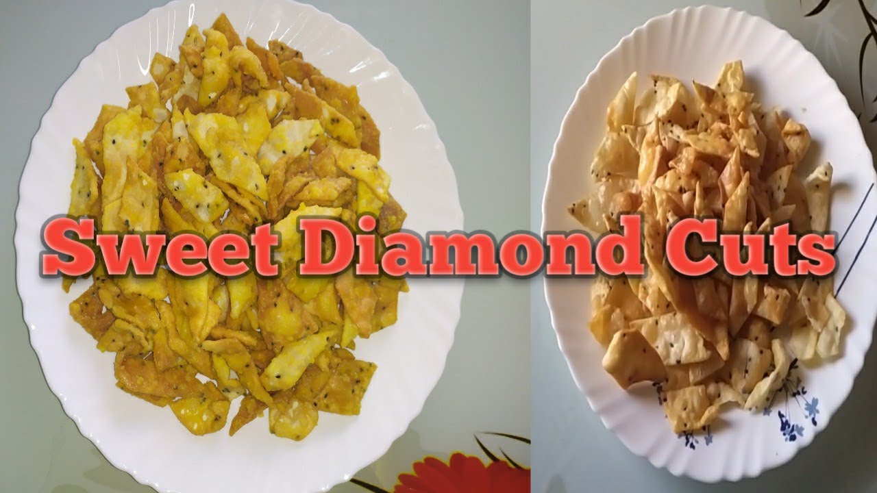 Sweet Diamond Cuts Recipe | Aram Number Recipe | Crispy Snacks Recipe | Salt and Masala