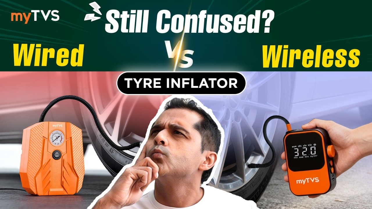 Confused about which is best for you—wireless or wired tyre inflators? In English | #caraccessories