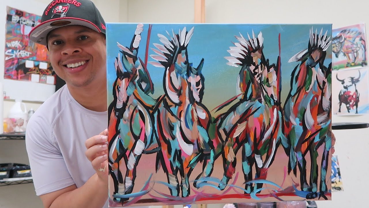 How I Made This $1,000 Native American Painting - Sold on eBay