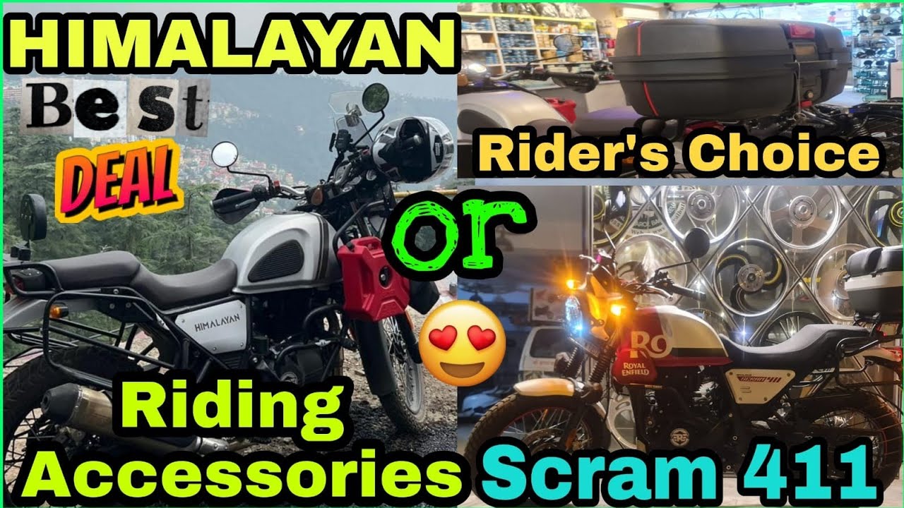 Royal Enfield Himalayan Scram 411 Accessories | Best Quality 👌 Accessories Shop | Top Boxes For Bike