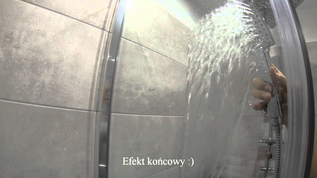 Kabina prysznicowa zabezpieczona powłoką hydrofobową Nanocape HD