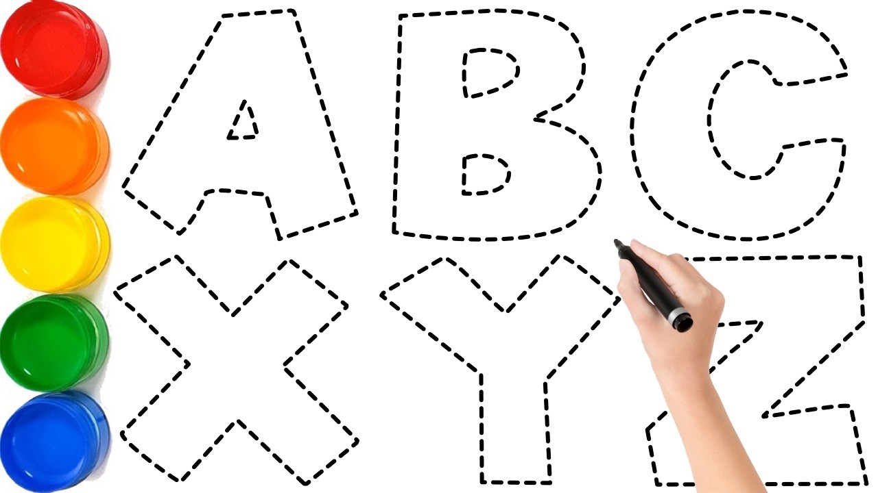 Let's Learn How to Draw Alphabets ABC & 123 for Kids Easy Step by Step - Ks Art