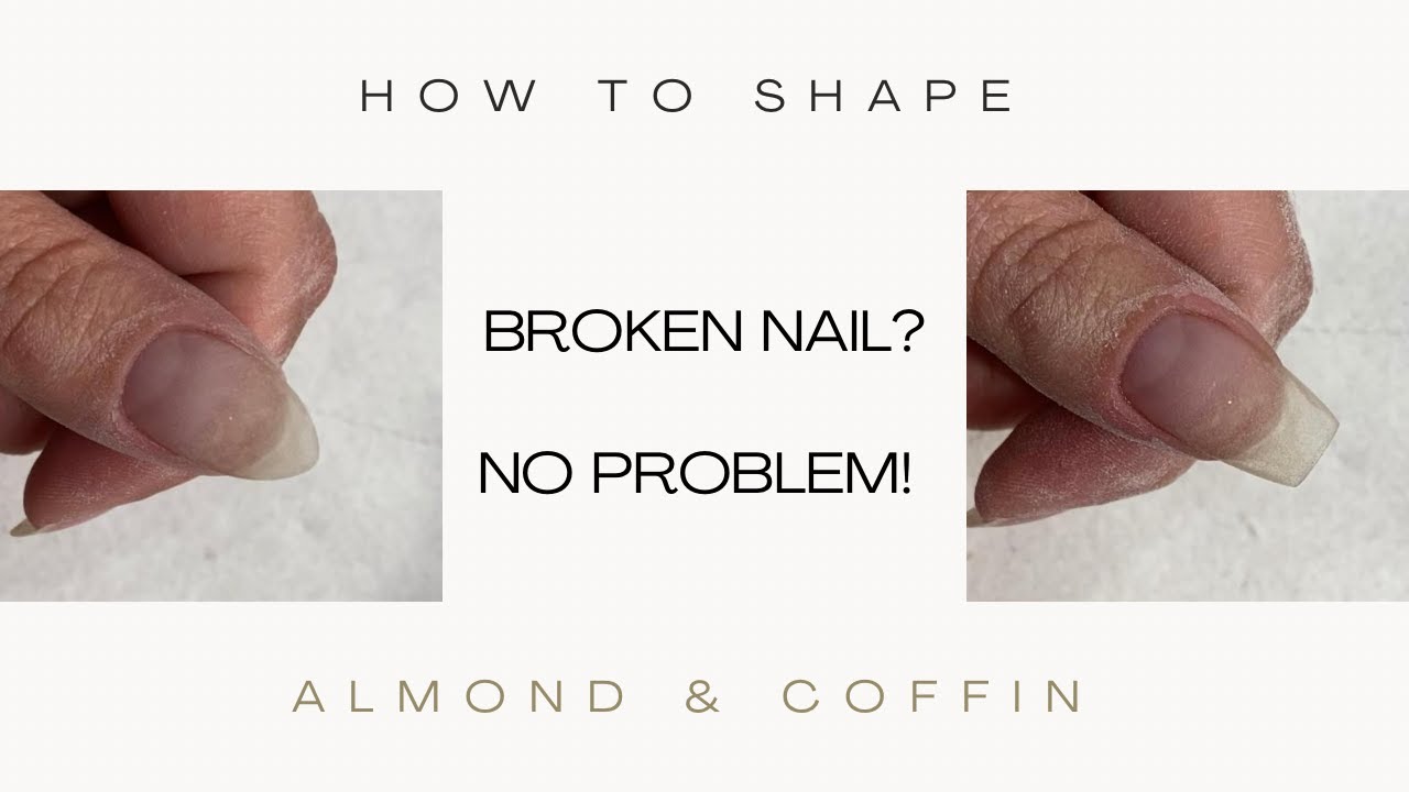How to shape your nails | Almond & Coffin
