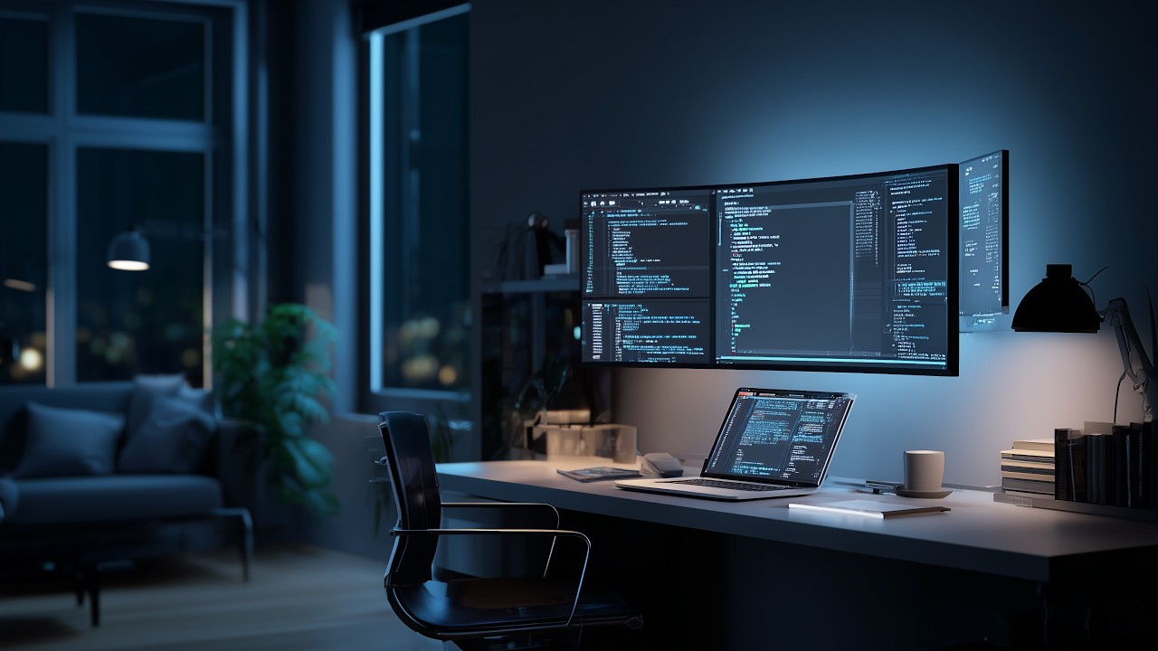 Coding Music for Deep Work | Minimal Developer Workspace | Tech Focus Ambience | Deep Work Music