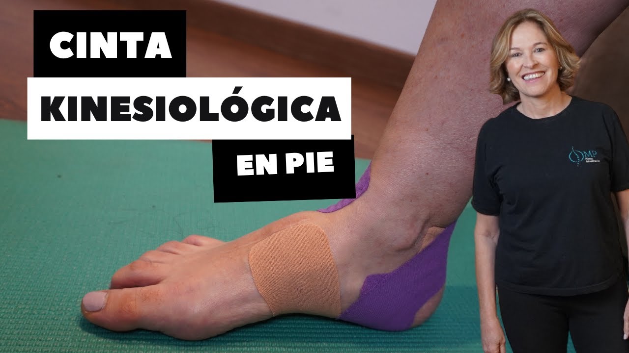 Cinta kinesiológica en pie
