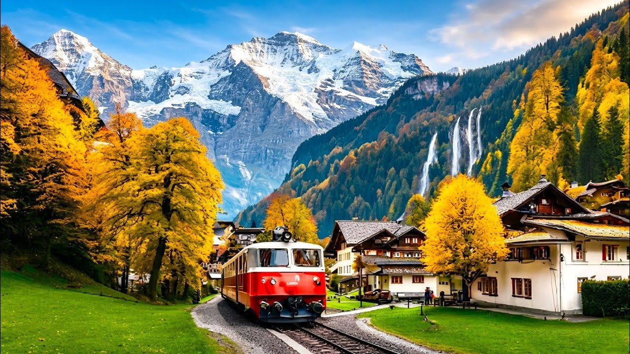 World’s Most Beautiful Train Ride in Switzerland 🇨🇭| Lauterbrunnen to Wengen & Grindelwald Adventure