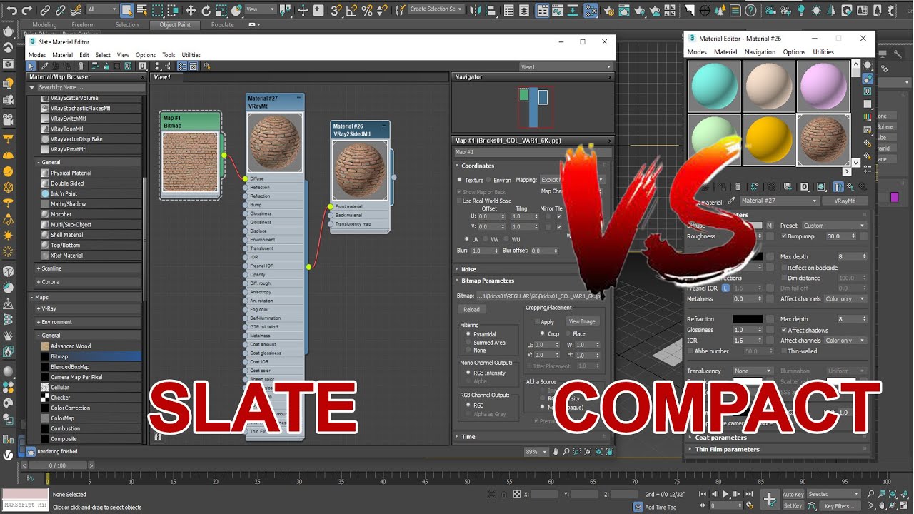 COMPACT VS SLATE MATERIAL EDITOR