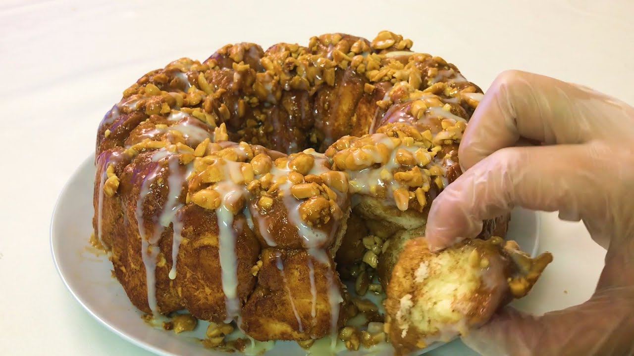 حلا المونكي بريد الجديد....احلي حلا ممكن تجربوه Monkey Bread
