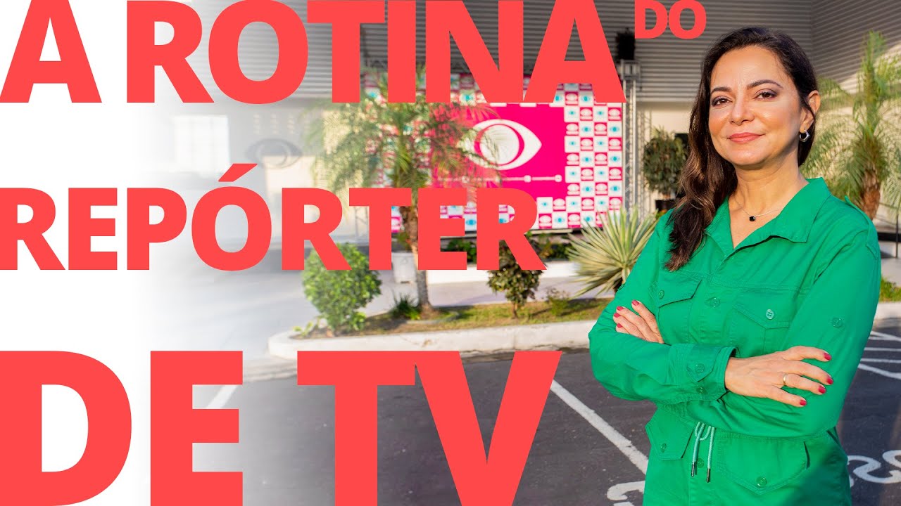 A rotina do reporter de TV