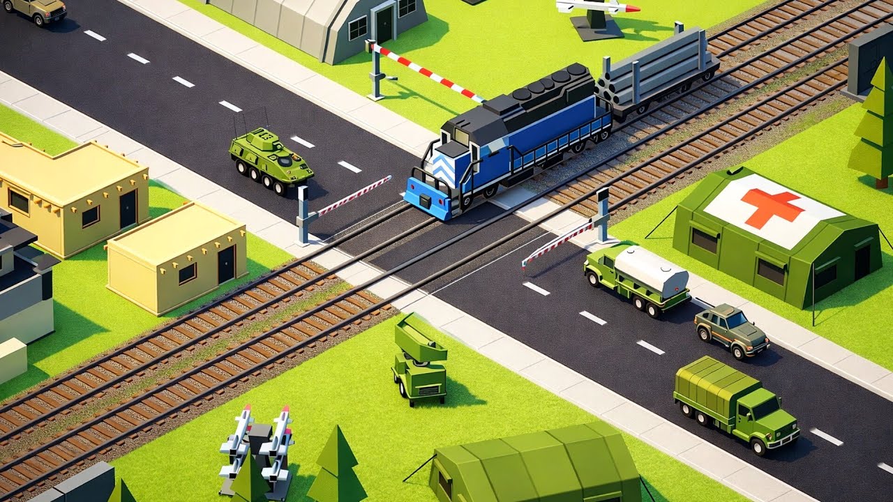 🚦 One Mistake = Massive Crash | Train Crossing Game | Gameplay #85