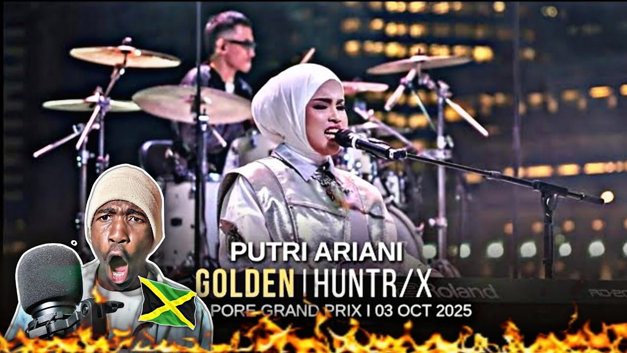 Putri Ariani - Golden HUNTR/X (Живое выступление на Гран-при Формулы-1 в Сингапуре 2025 года) ЯМА...