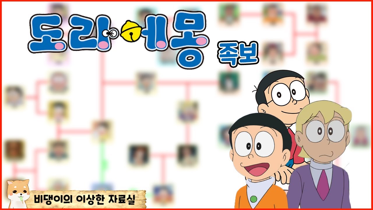 도라에몽 족보 2분 30초 만에 알아보기