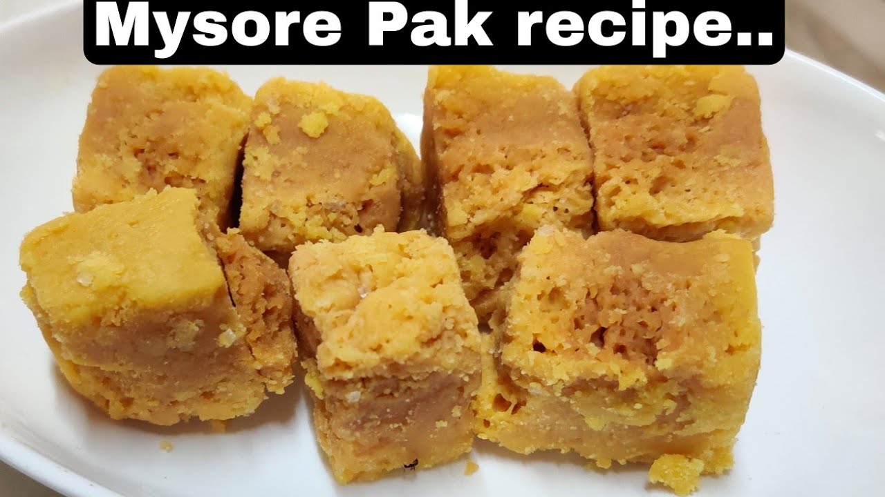 ಸಾಂಪ್ರದಾಯಿಕ ಶೈಲಿಯ ಮೈಸೂರು ಪಾಕ್.. Traditional melt in mouth Mysore Pak recipe.