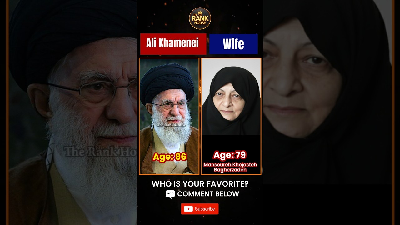 Ali Khamenei Family Members 🇮🇷 | Wife, Children | Iran Supreme Leader | The Rank House #shorts