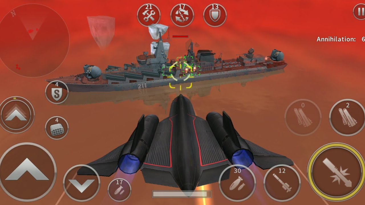 Gunship Battle: SR-71 BLACKBIRD with Special weapon..