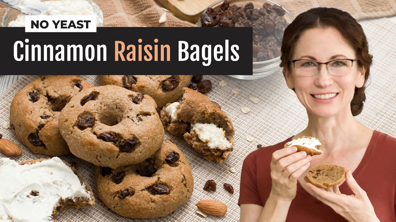 Cinnamon and Raisin Bagels with Greek Yogurt No Yeast Recipe