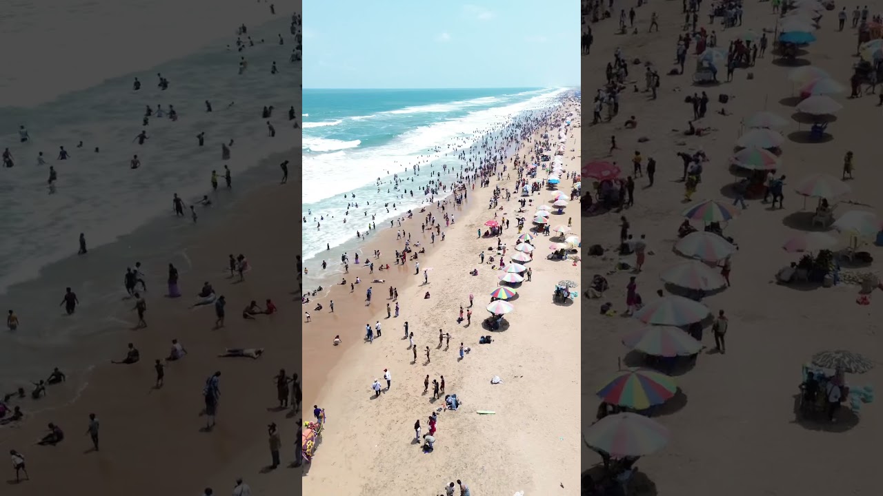 Puri beach me drone#drone #viralvideo #beach #odisha #travel #trending #dronephotographye#shorts