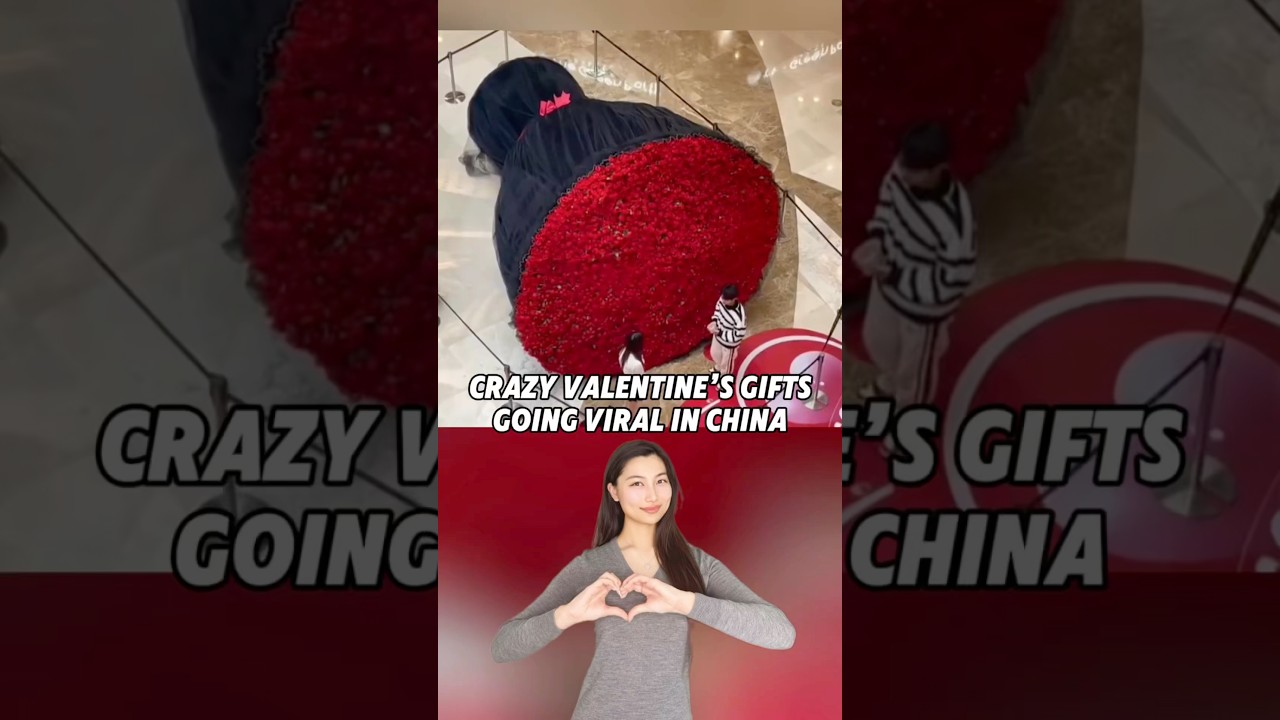 Crazy Valentine&rsquo;s Gifts Going Viral in China 😂 #china #chinese #funny #valentinesday #relationship