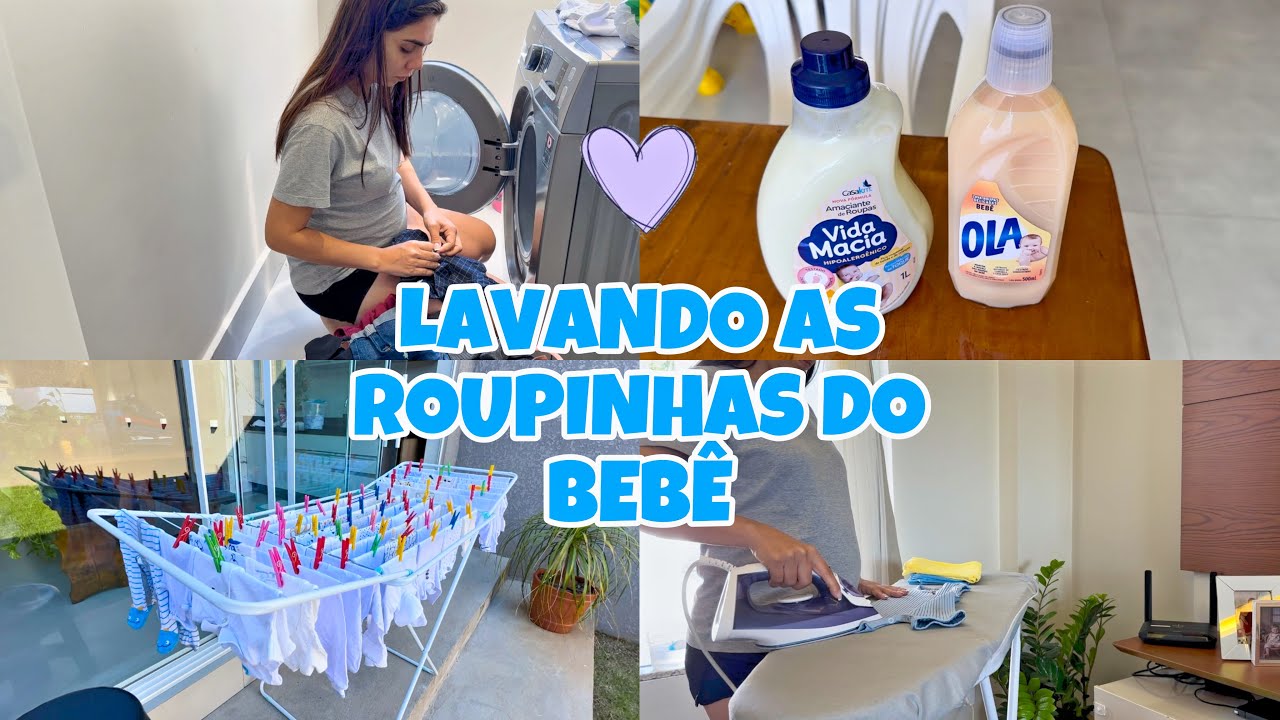 LAVANDO E PASSANDO AS ROUPINHAS DO BEBÊ 💙 ESTÁ CHEGANDO 💙💙