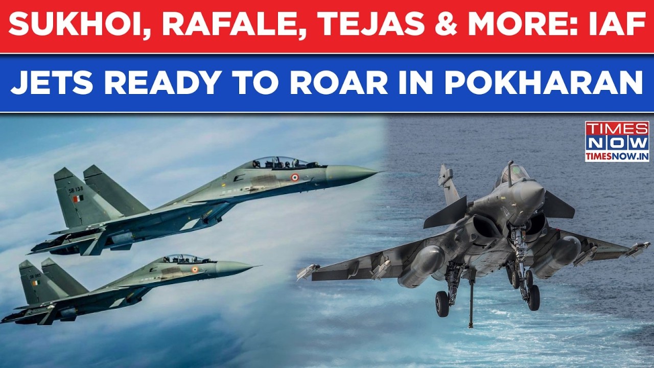 India’s Sukhoi, Rafale, Tejas & More, IAF Fighter Jets Ready To Roar | Vayu Shakti In Pokharan On...