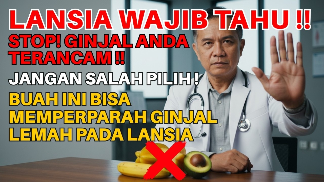 LANSIA WAJIB TAHU‼️ Buah Sehat Ini Ternyata Diam-Diam Merusak Ginjal Lansia