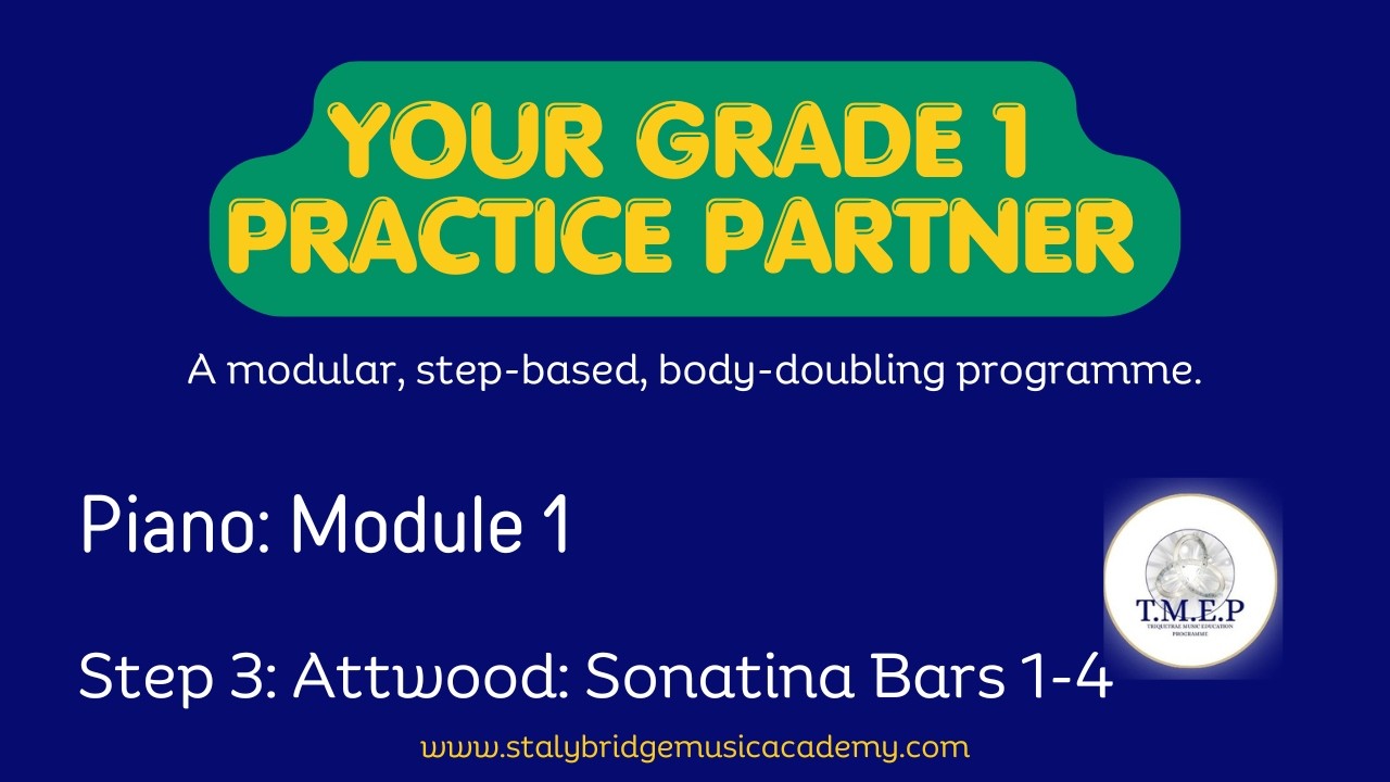 Sonatina in F. Andante. Attwood. Day 1. Learn with Me. Stage 4 Achieve. TQ Piano