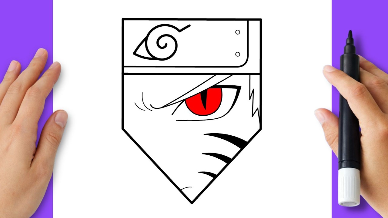 How to Draw Naruto Eye Step by Step | Easy Anime Drawing Tutorial | Naruto Art