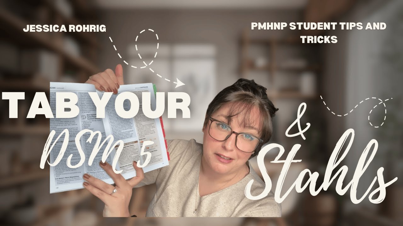 How I Tab My DSM-5-TR and Stahl’s Prescriber’s Guide | PMHNP Study + Clinical Tips