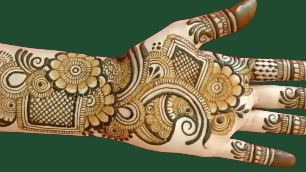 Very Simple Unique Stylish Mehndi Design For Back Hand  Easy And New Mehndi 2025 Jivom Mehndi design