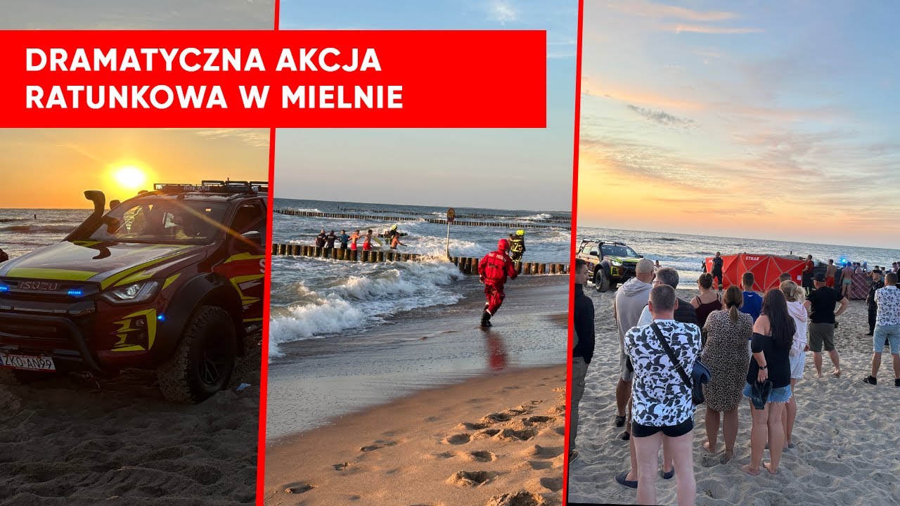 Rodzina zniknęła w morzu! Dramatyczna akcja ratunkowa w Mielnie