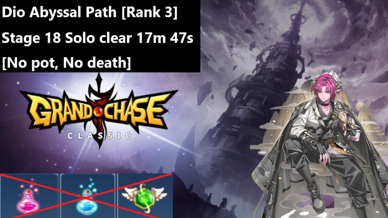 Dio Abyssal Path [Rank 3] Stage 18 Solo clear [No pot/death] 17m 47s - Grand Chase Classic