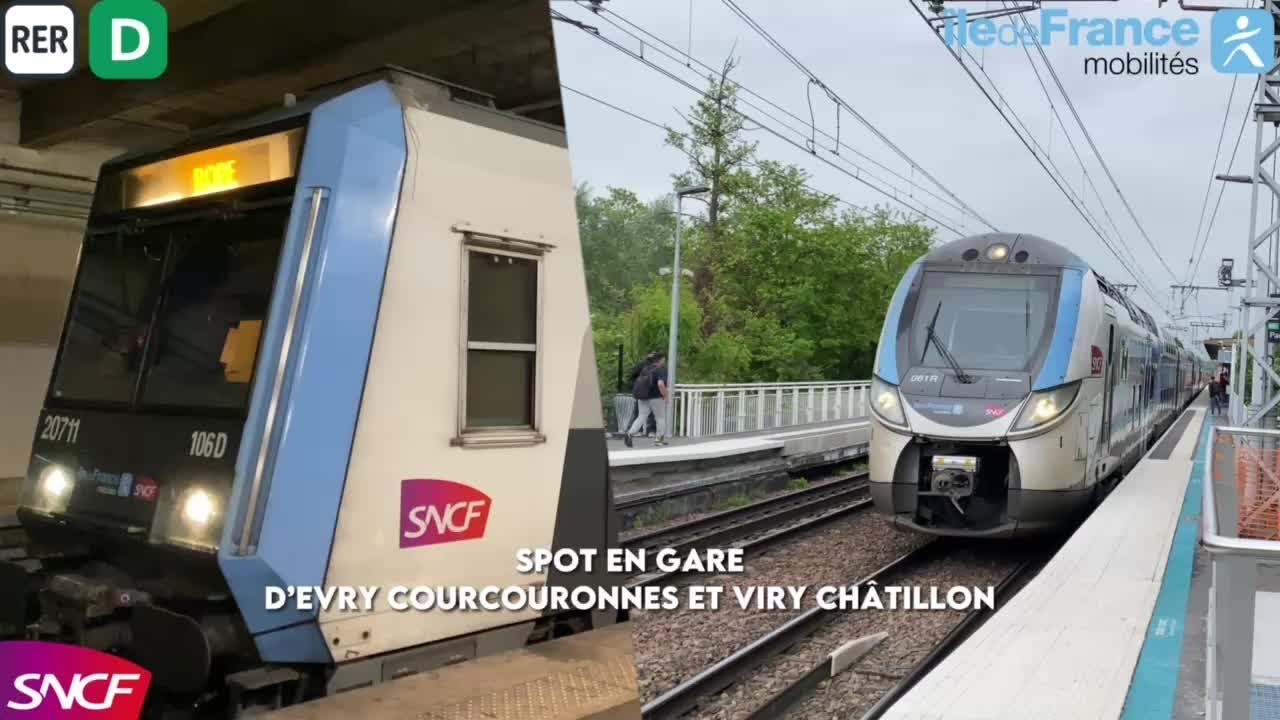 [RER D] SPOT EN GARE D’EVRY COURCOURONNES ET VIRY CHÂTILLON
