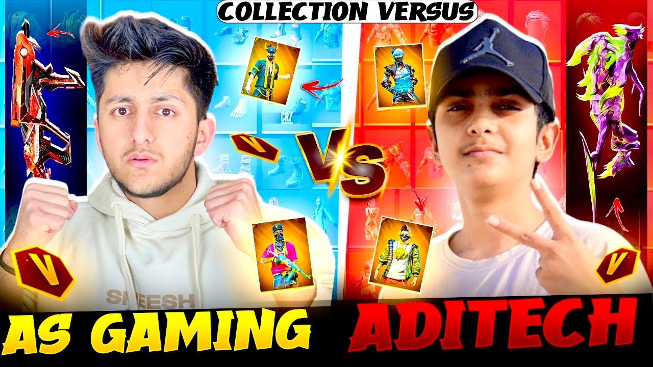 As Gaming Vs Aditech Collection War Only Rare Bundle Challenge 😍 - Garena Free Fire