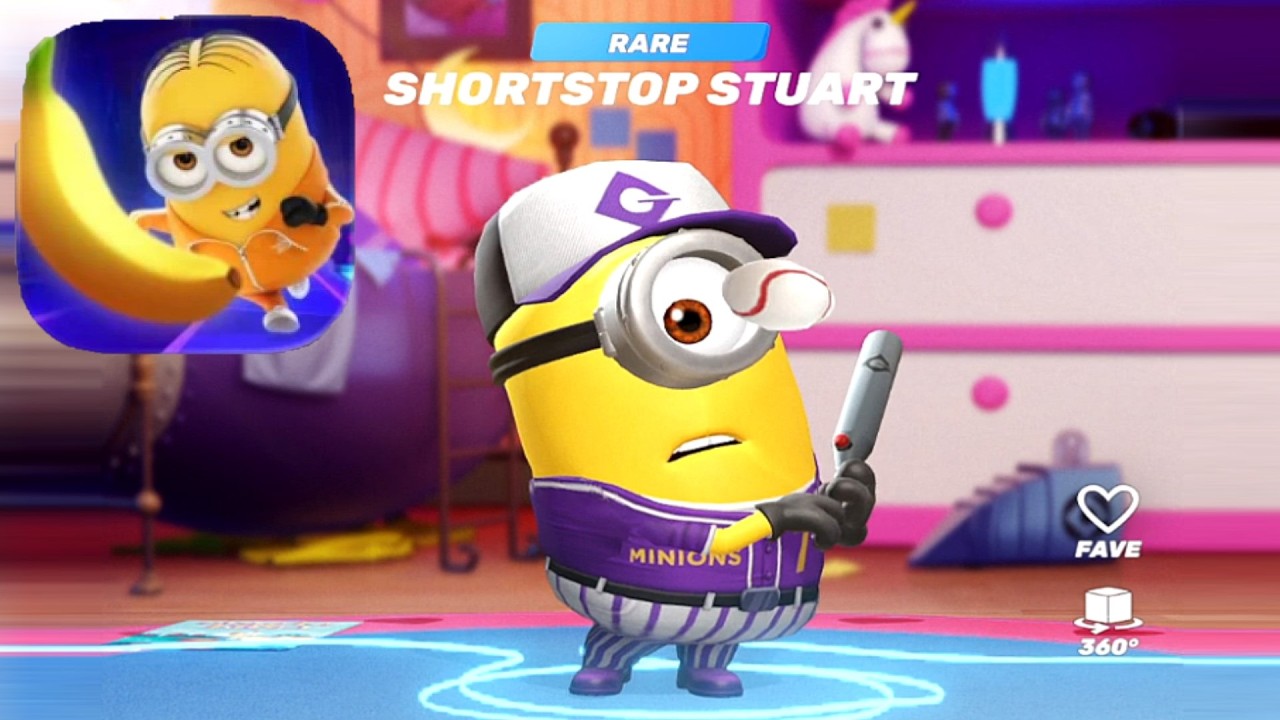 Despicable me Minion rush Unity - Gameplay Walkthrough - SHORTSTOP STUART minion (iOS, Android)