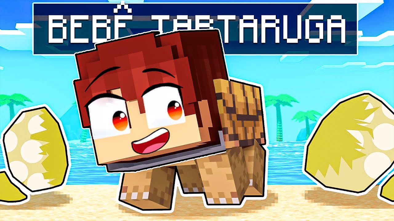 S4ULO NASCEU como um BEBÊ TARTARUGA no Minecraft