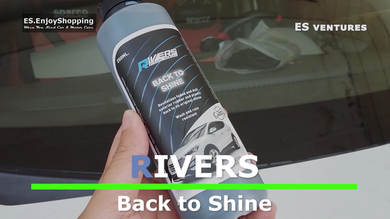 Rivers Back to Shine | How to Restore Faded Plastic & Rubber Trims | DIY Car Detailing | ES ventures