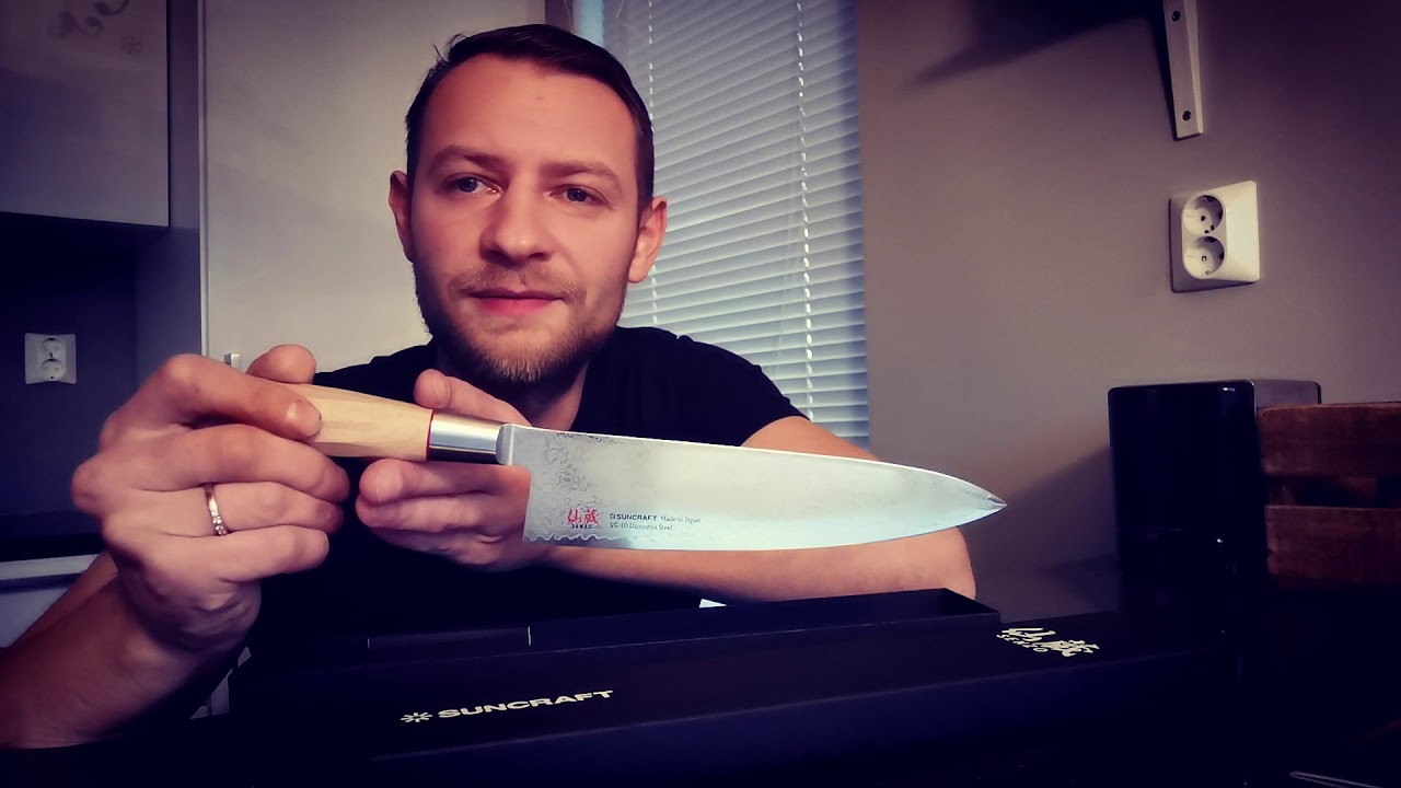 Suncraft Twisted Octagon Chef 200mm. Unboxing.