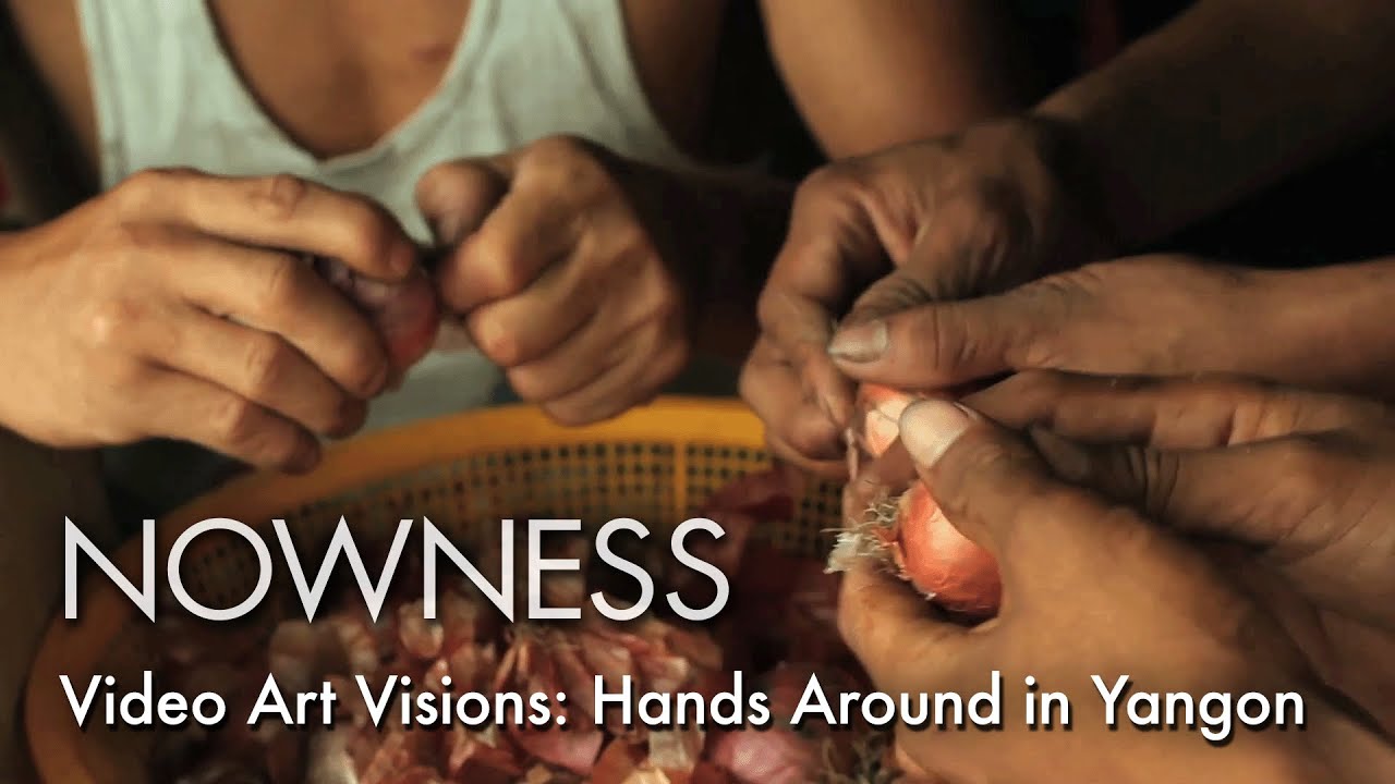 Burmese artist Moe Satt follows hand gestures in Myanmar and their cultural and spiritual symbolism
