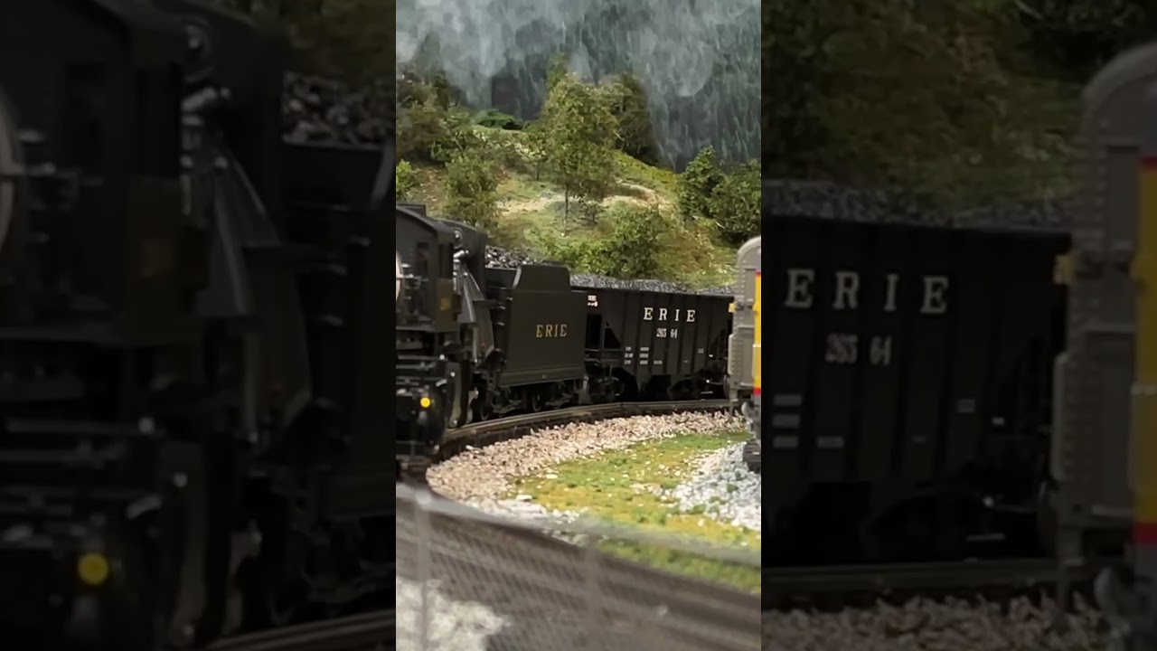 0-8-8-0 Camelback getting to work #modeltrains #trains #steamengines #angus #railways #train
