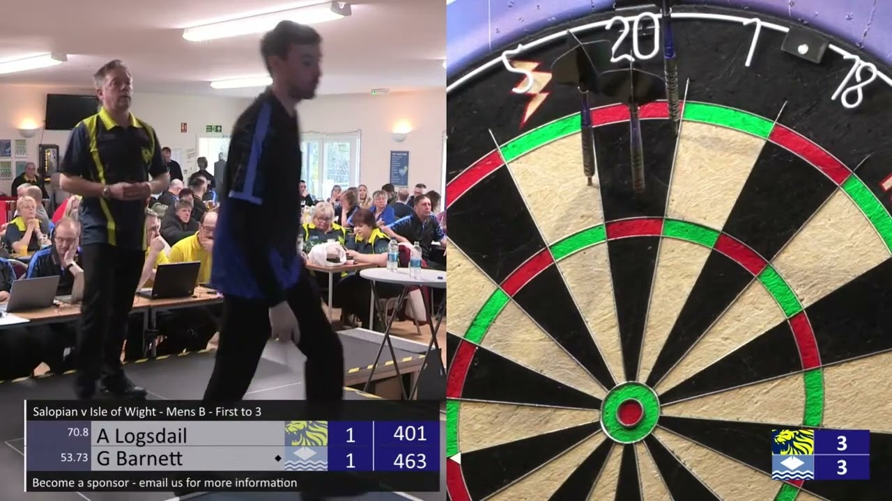Salopian v Isle of Wight   Adrian Logsdail v Grant Barnett