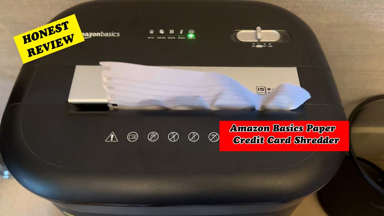 Amazon Basics 15-Sheet Cross-Cut Paper Shredder Review: Home & Office Security