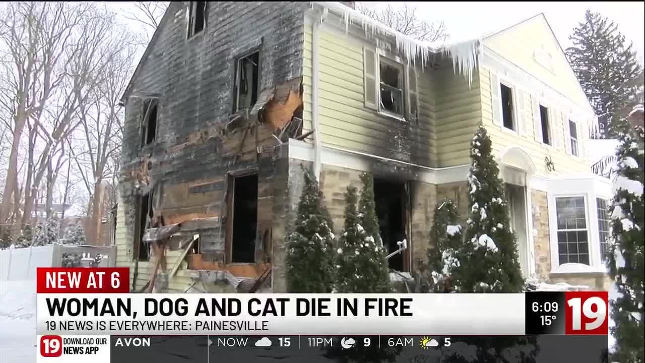 Woman, 2 pets die in Painesville house fire, man critically injured