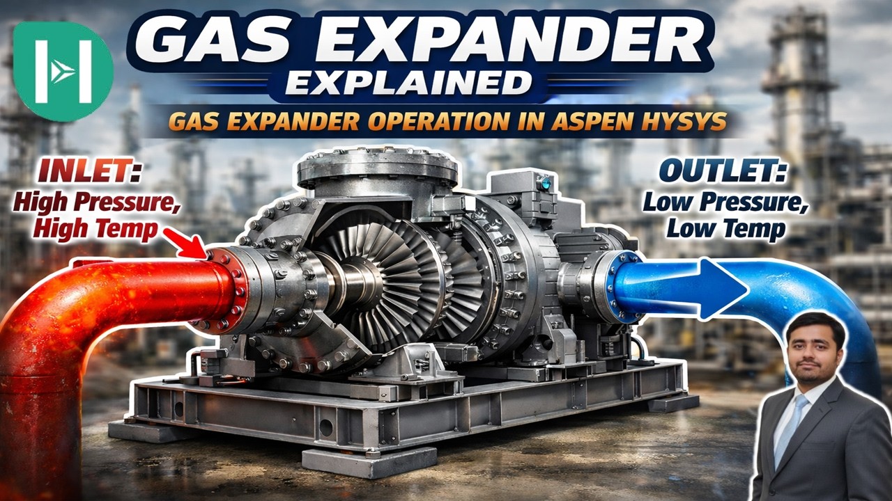 Gas Expander/Turbine in aspen HYSYS | Calculate Outlet Temperature & Expansion Efficiency