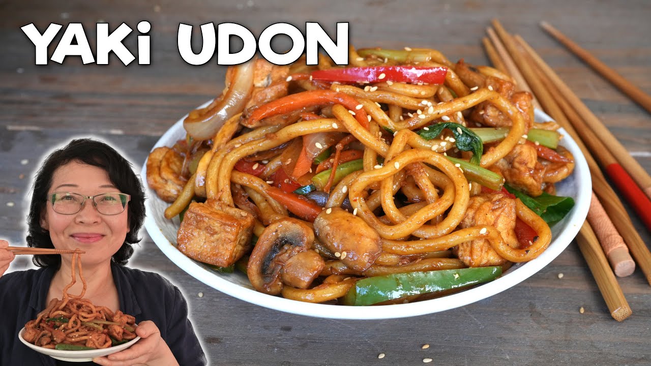 Fried UDON Noodles: YAKI UDON | Perfect Sauce Balance | Bonus: How to make udon noodles